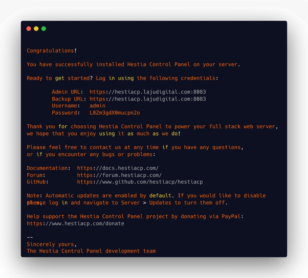 Tutorial Install HestiaCP di Ubuntu 22.04 untuk Kelola Server Lebih Mudah