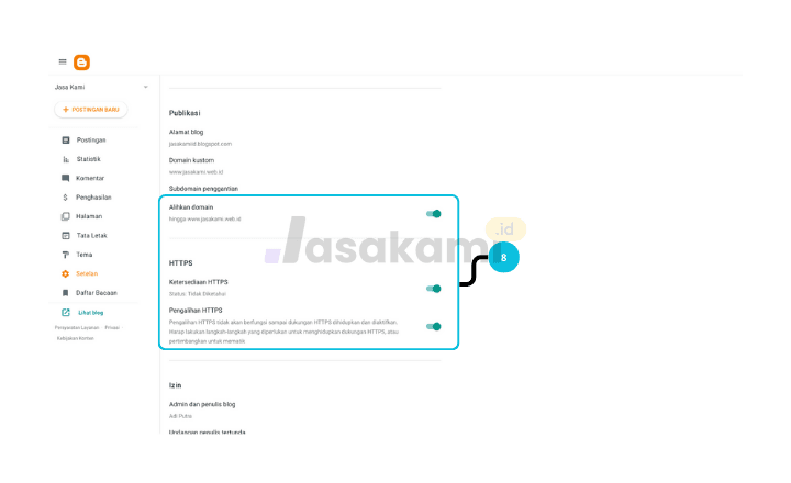 Aktifasi Redirect HTTPS